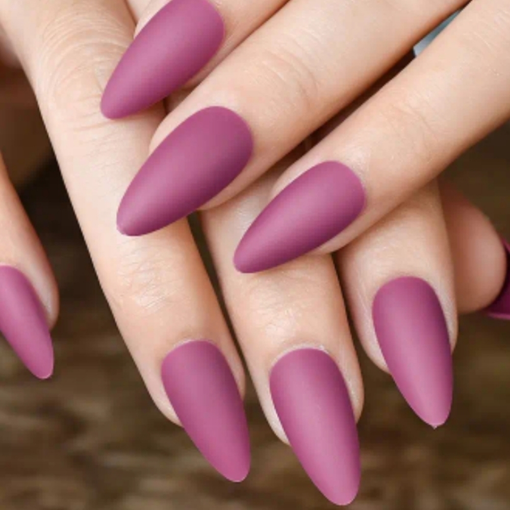 🔥3/$21 Matte Light Purple Press on False nails